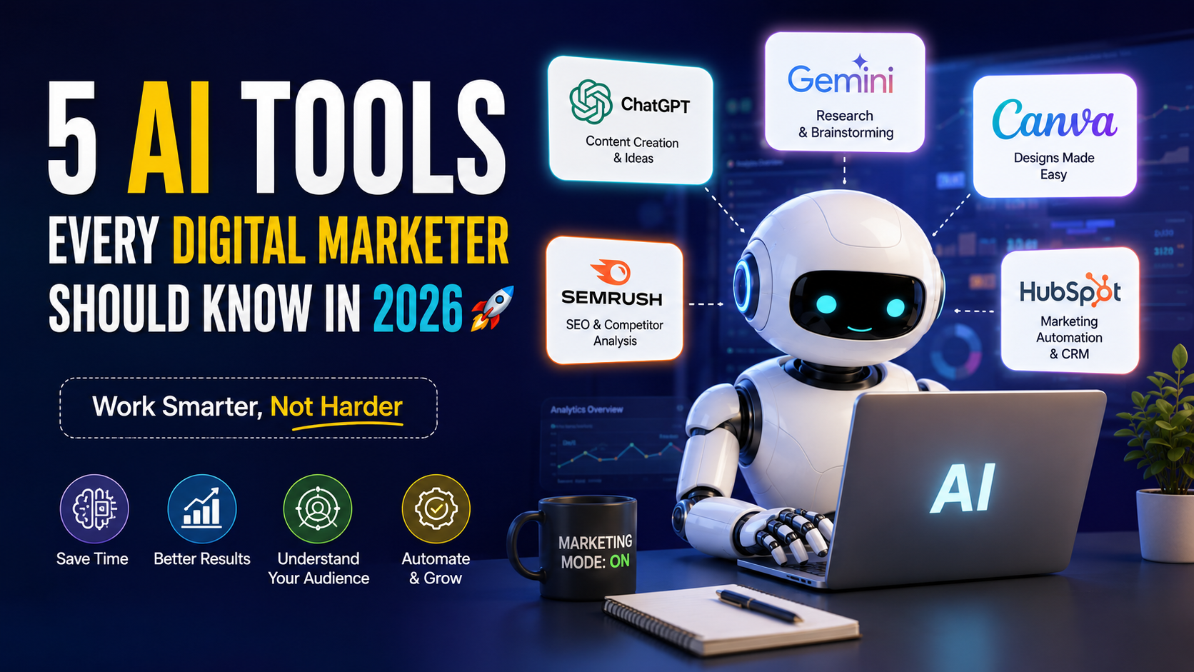 5 AI Tools Every Digital Marketer Should Know in 2026 🤖